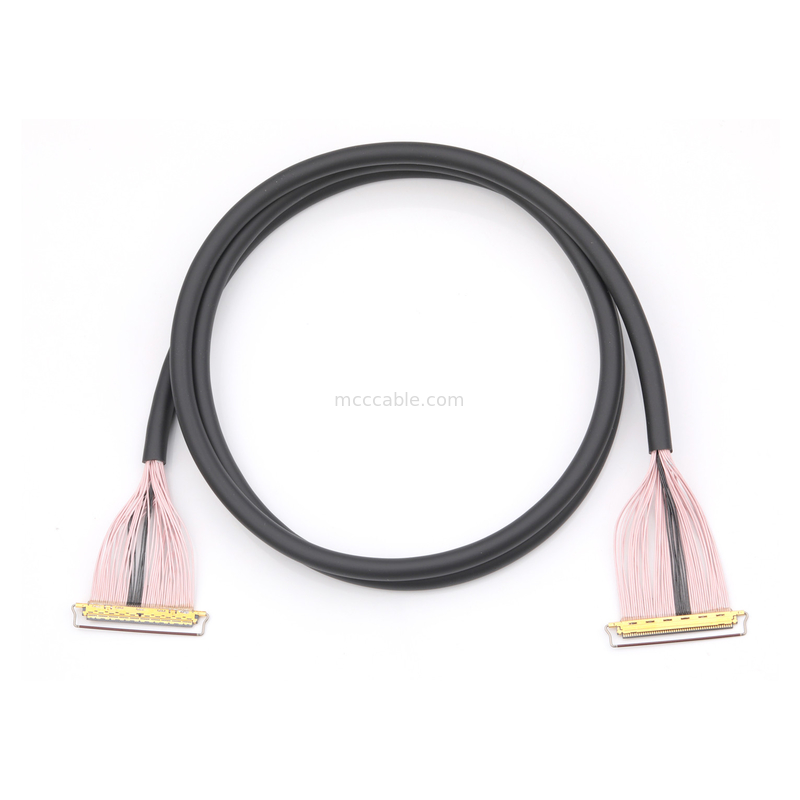 Cavo micro-coassiale a 50 pin, passo 0,4 mm, schermato, per trasmissione dati ad alta velocità