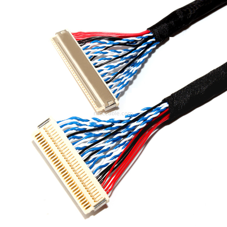 Pin 30 di FI X30H Lvds 30 connettore dell'esposizione di 32 36 lvds dell'AWG JAE Connector For Lcd Panel