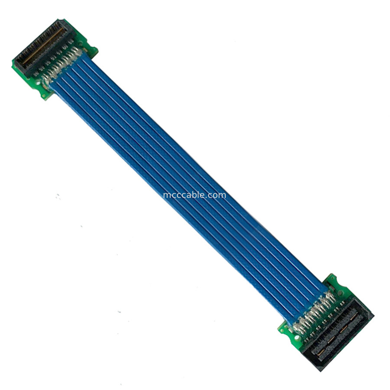 Abitudine 0.50mm QSH 030 connettore ad alta velocità F - D dell'esposizione di 01 di Samtec lvds del cavo
