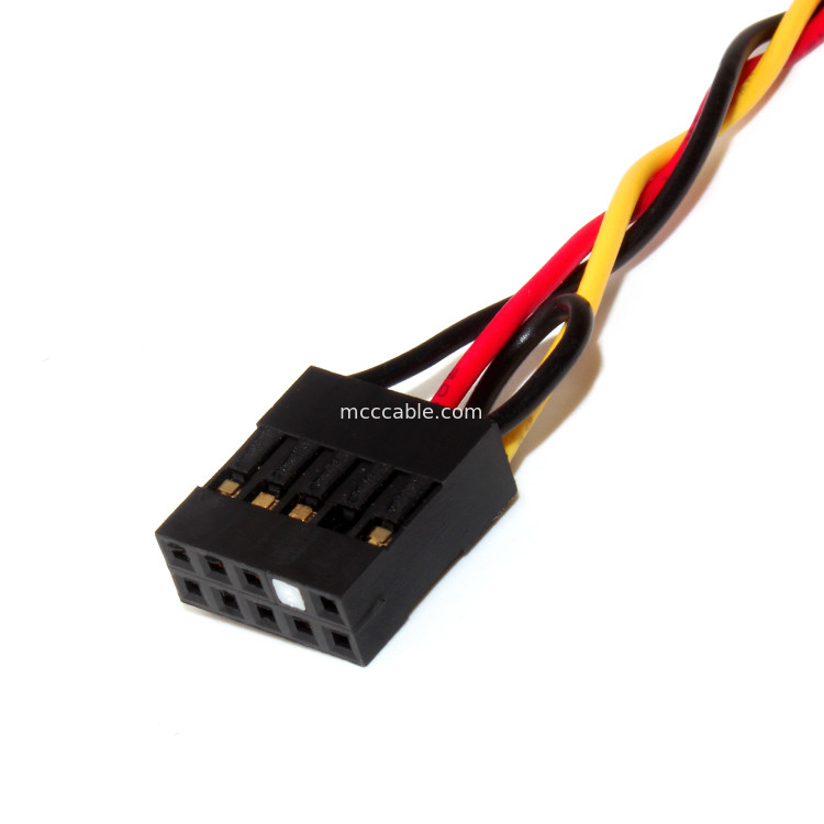 PRESA del SUPPORTO del PANNELLO dell'INTESTAZIONE 3.5MM di Molex 22-55-2101 del PASSO di 10POS 2.54MM AUDIO