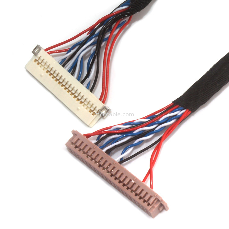 I micro assemblaggi cavi coassiali dell'UL, le ORE Lvds di JAE cablano 30 Pin Fi X30 a Df13 30ds 1.25c