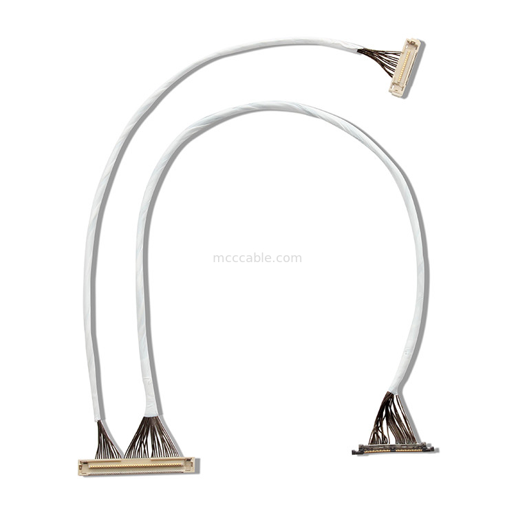 Connettore dell'esposizione di 46 dell'AWG 42 micro del cavo coassiale DF36 40P 0.4SD 150MM dell'AWG lvds di lunghezza