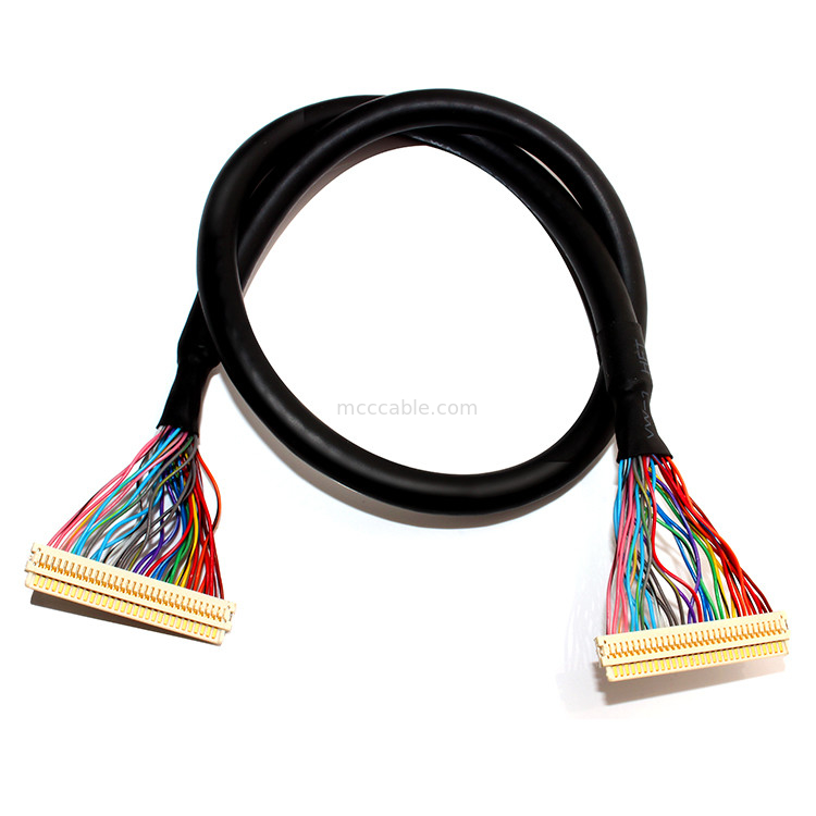 Assemblaggio cavi di ORE 30PIN LVDS di estensione, Df19-30s al cavo discreto di Lvds del cavo di Df19-30s