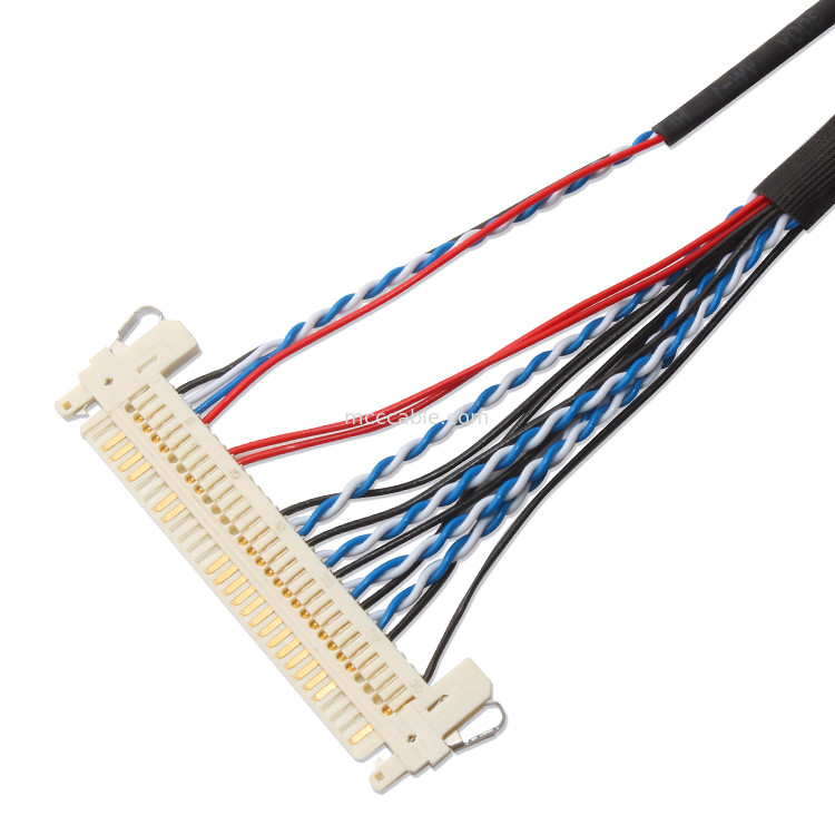 Cablaggio su ordinazione FI S20S 20pin, un passo JAE Display Lvds Cable del cavo da 1,25 millimetri