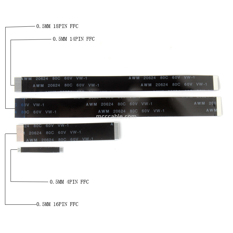 4 cavo di Pin FFC FPC, cavo a nastro dell'OEM FFC per il connettore dell'esposizione dei lvds della stampante