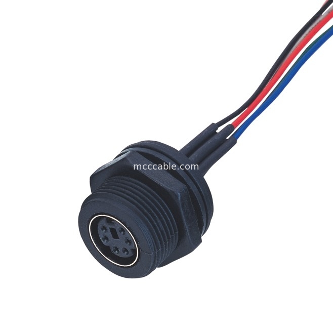 MD WF 6 Pin Mini Din Cable, connettore diritto dell'esposizione dei lvds del cavo di IP67 Isobus