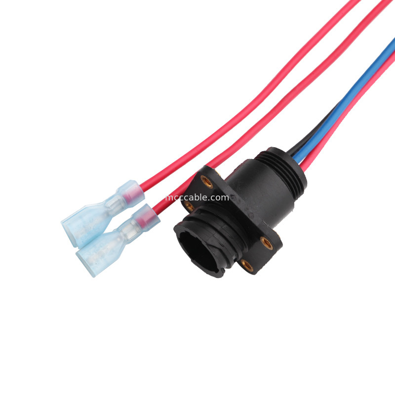 6 Assemblea di cablaggio del cavo di lunghezza di Pin 100mm Molex 1722582106 a 4 Pin TE 208130-1