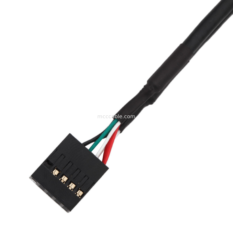 Assemblaggio cavi 2×5 Pin Black To PHD-2×5P del cablaggio del cavo di lunghezza di HSG 100mm