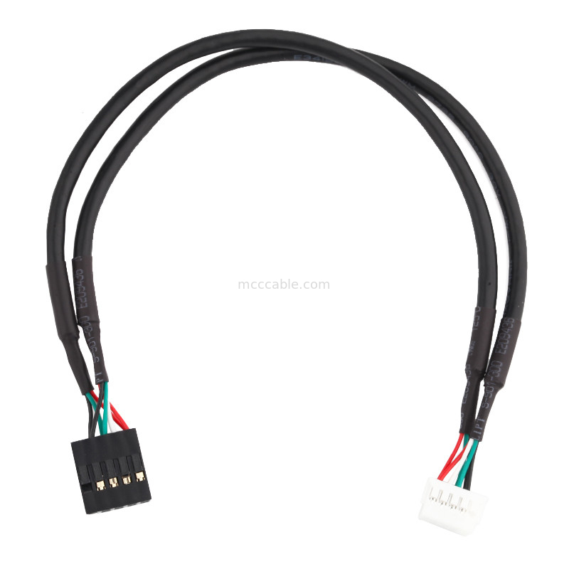 Assemblaggio cavi 2×5 Pin Black To PHD-2×5P del cablaggio del cavo di lunghezza di HSG 100mm
