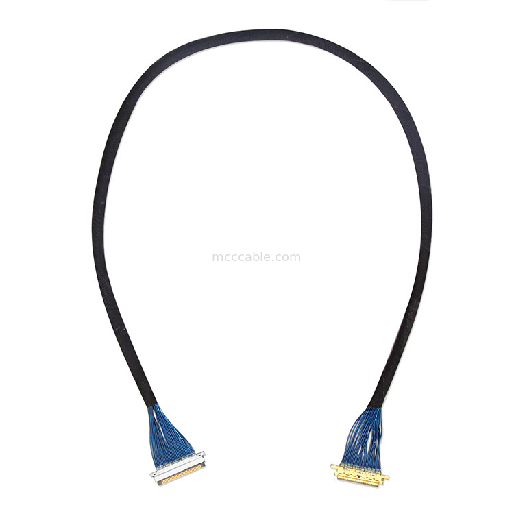 Cable Micro Coaxial LVDS di lunghezza personalizzata da 0,4 mm 20453z-030 SD a 20347 con blocco meccanico