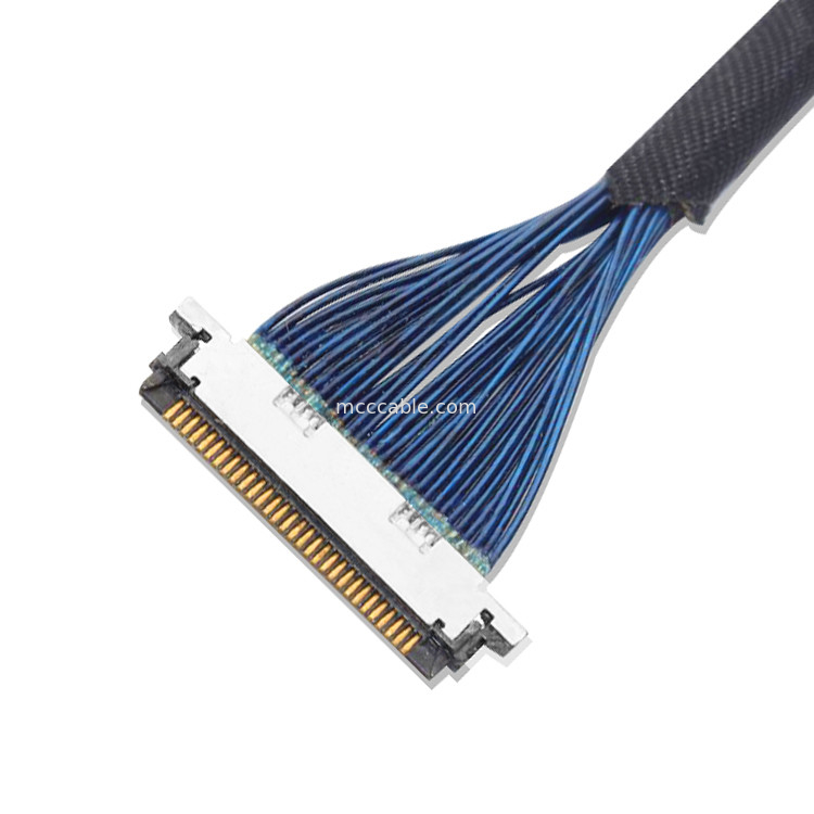 Cable Micro Coaxial LVDS di lunghezza personalizzata da 0,4 mm 20453z-030 SD a 20347 con blocco meccanico
