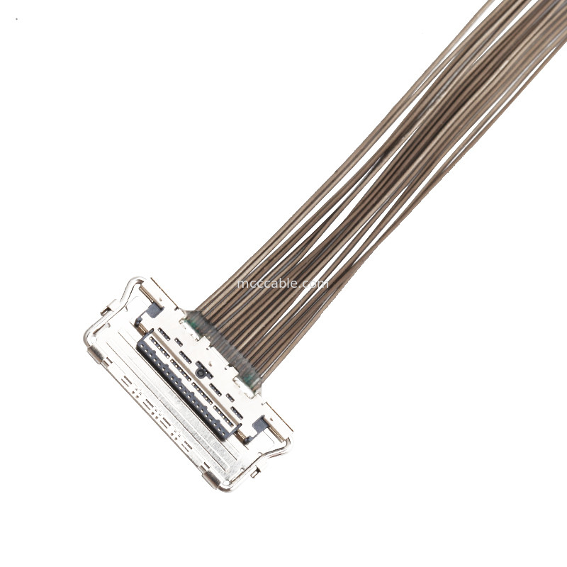 connettore coassiale dell'esposizione dei lvds di  20679-20p del cavo dell'EDP del passo LVDS di 0.4mm micro