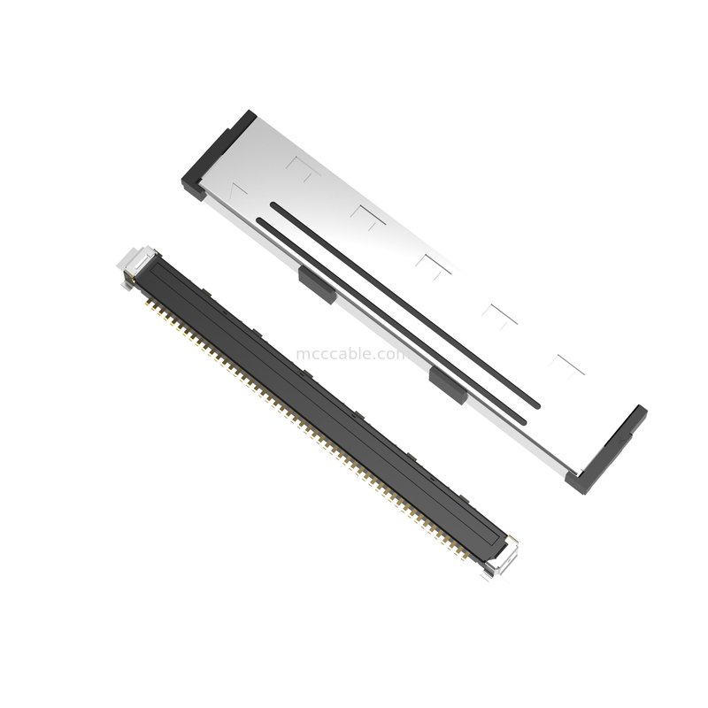 50P Lvds Microcavo coassiale 20437-050T-01 0,5 mm di passo, connettore microcoassiale di tipo di accoppiamento verticale