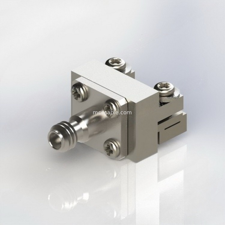 Connettore diritto coassiale del PWB rf del supporto del bordo di millimetro Solderless del connettore 1,85 della paratia rf