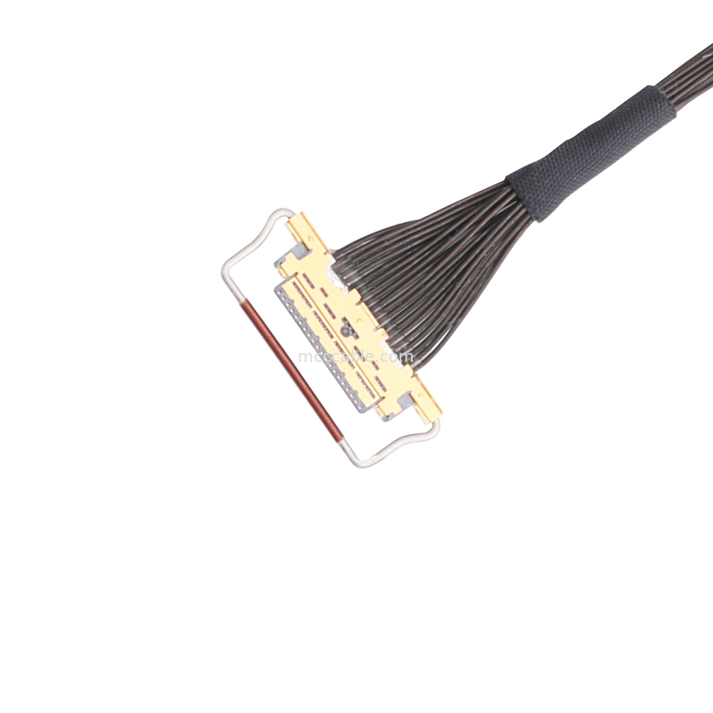 Tipo accoppiamento orizzontale connettore micro-coassiale del passo 20453-220t-03 dell'assemblaggio cavi 0.5mm dell'OEM Lvds