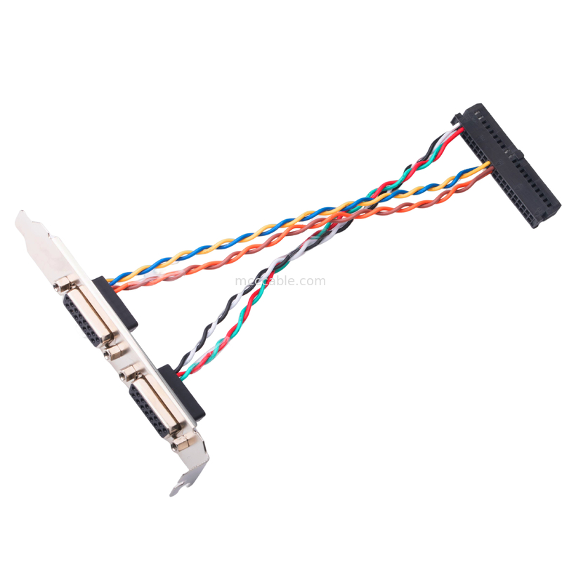 2 Pin 205205-2 della femmina 15 del connettore del cavo Db15 di Lvds di paia elettrico al Pin 40