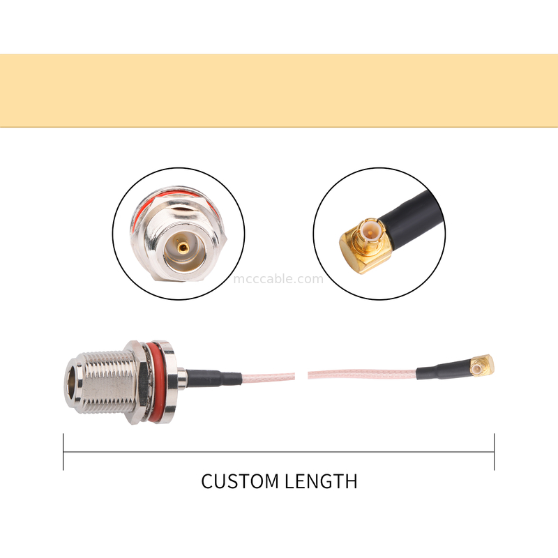 Tipo cavo ad alta velocità di N di rf del connettore coassiale del samtec femminile di Mini Straight