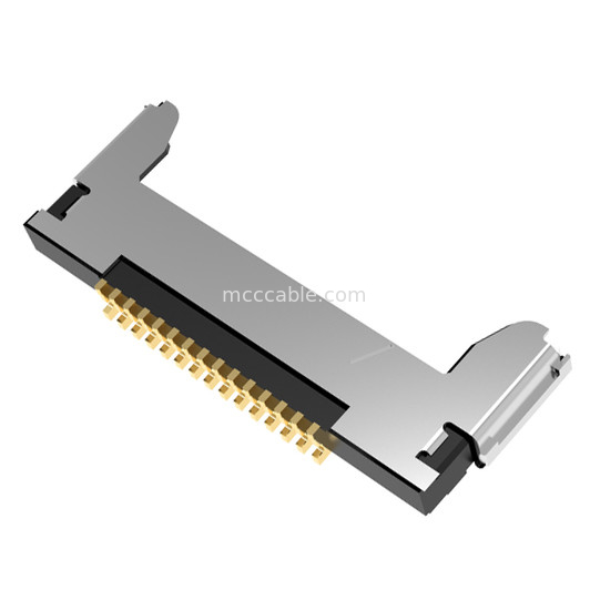 15 pin Micro Cable Coaxial Assembly20345-015T-32R 0,4 mm di passo Collegatore micro coassiale di tipo di accoppiamento orizzontale