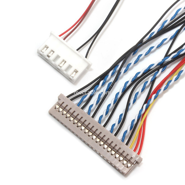 Passo Df19 del contatto dell'assemblaggio cavi 1.0mm 1.25mm di Pin LVDS di  30 a Df14