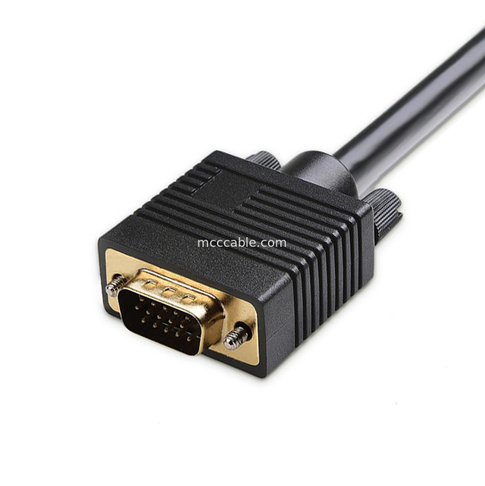 RoHS DVI-I 24+5 Pin To VGA Cable LVDS LCD Assembly Connector OEM / ODM