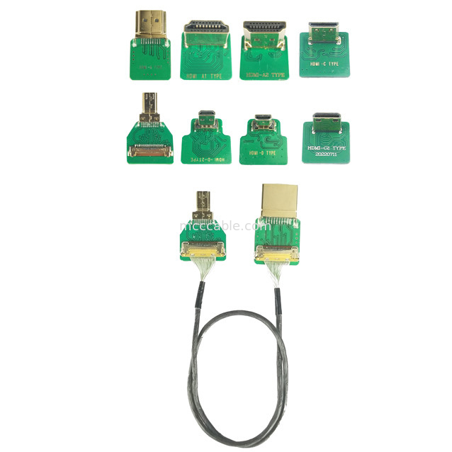 Adaptatori per connettori ®-VS 20525-020E-02 a 0,4 mm Pitch Hd Hdmi Adapter Tipo mini Hdmi-C Customized