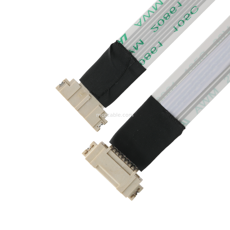 RoHS FFP/FPC 6Pin Bianco IS100-L08T-C46-C a HS100-L08N-N62 Nero Pitch 1.0mm OEM/ODM