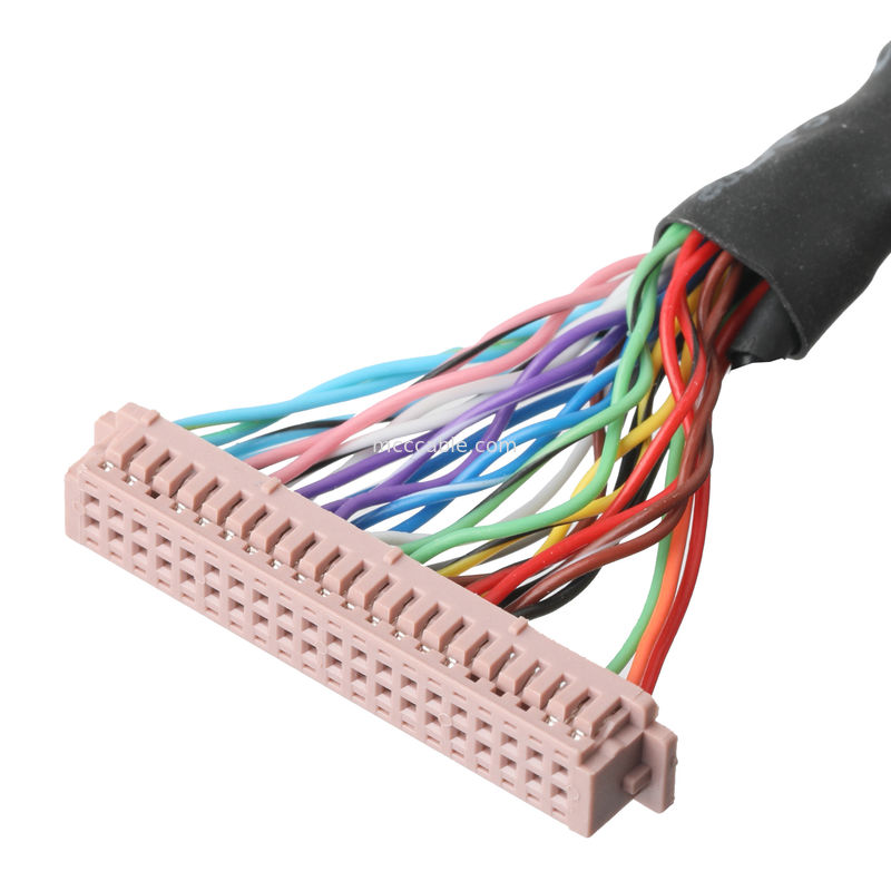 Assemblaggio del cavo Lvds  DF13-40Pin Pitch 1.25mm a HD-SUB 26P FEMALE SLODER UL 1007 20AWG CABLE OEM/ODM
