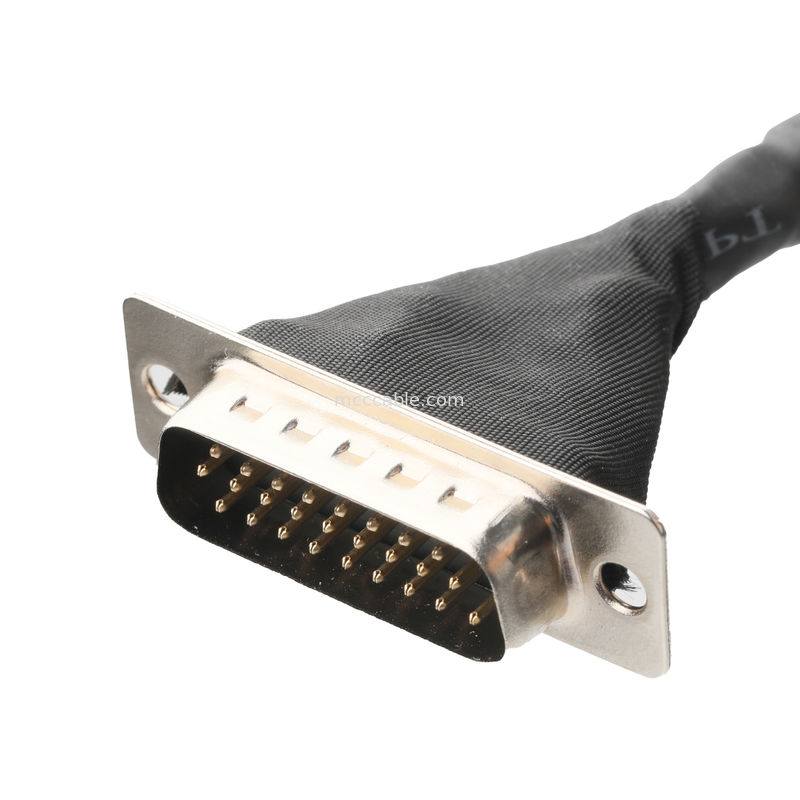 Assemblaggio cavi Lvds JAE FI-RE51HL 51Pin al CAVO OEM/ODM MASCHIO SLODER UL 1007 20AWG di HD-SUB 26P