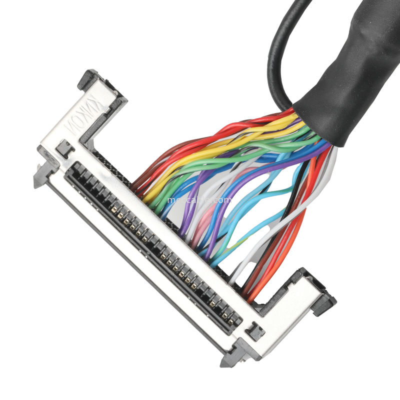 Assemblaggio cavi Lvds JAE FI-RE51HL 51Pin al CAVO OEM/ODM MASCHIO SLODER UL 1007 20AWG di HD-SUB 26P