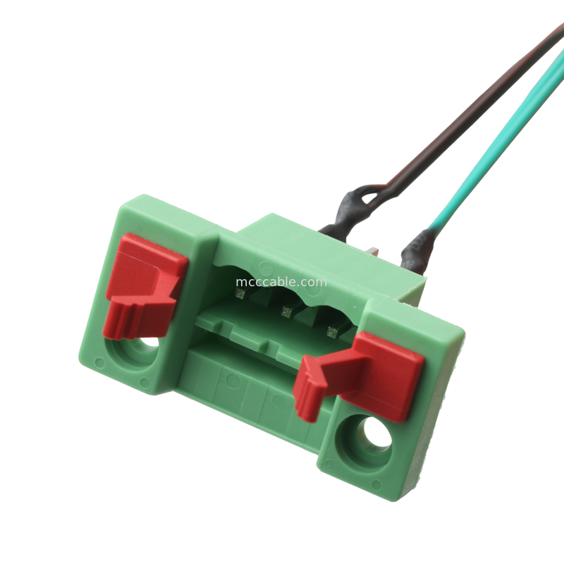 Assemblaggio di cavi personalizzati DFK-MSTB 2,5/3-G-5.08 a JST EH-4P UL 1061 22AWG