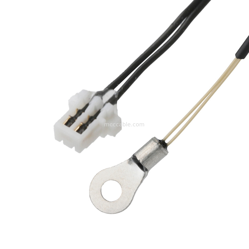 M8 Termistori NTC 10K ohm 1% sensore a contatto 2P Face UP UL10064 32#AWG Cavo OEM/ODM