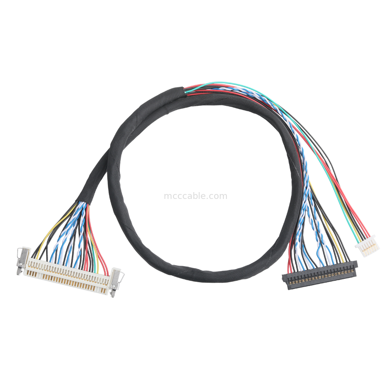 JAE FI-X30HL 30P 1,0 mm di passo al gruppo di cavi LVDS JAE FI-S20S 20P e SHLP-6P OEM / ODM