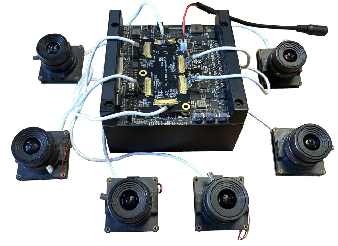 Micro Coax LI-JXAV-MIPI-ADPT-6CAM a LI-IMX290-MIPI-M12 FAW-1233-03 Cavo Nvidia Camera Board And Design Camera Connecto