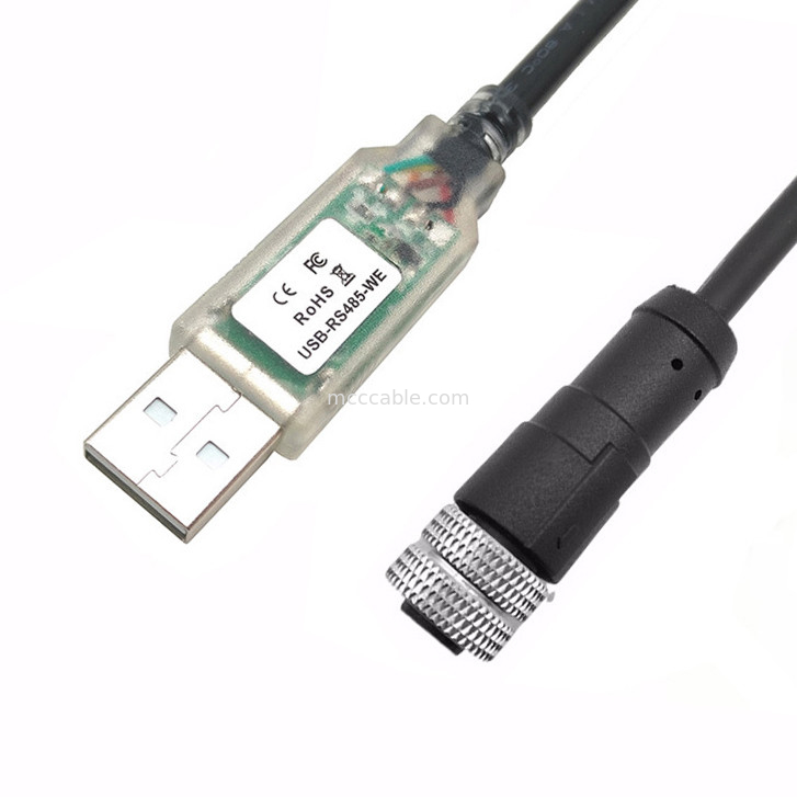 USB-A a RS485-M12 M8 connettore impermeabile per macchine utensili CNC