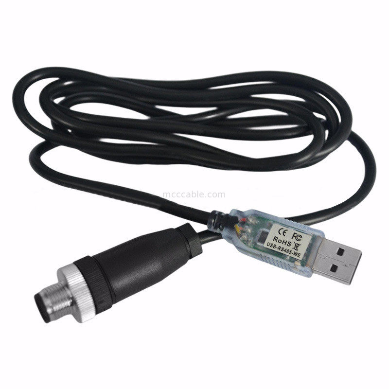 USB-A a RS485-M12 M8 connettore impermeabile per macchine utensili CNC