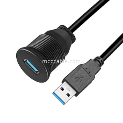 Indirizzo personalizzato USB3.0 calbe Cavo rotondo del cruscotto dell'auto USB3.0 cavo di estensione maschio a femmina Cavo impermeabile