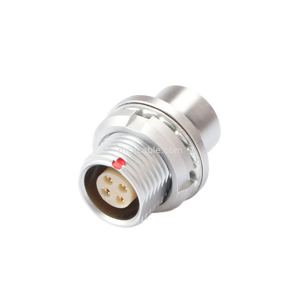 Collegatore circolare industriale serie B Z13 4Pin Femminile Collegatore esterno fisso a vuoto presa sigillata