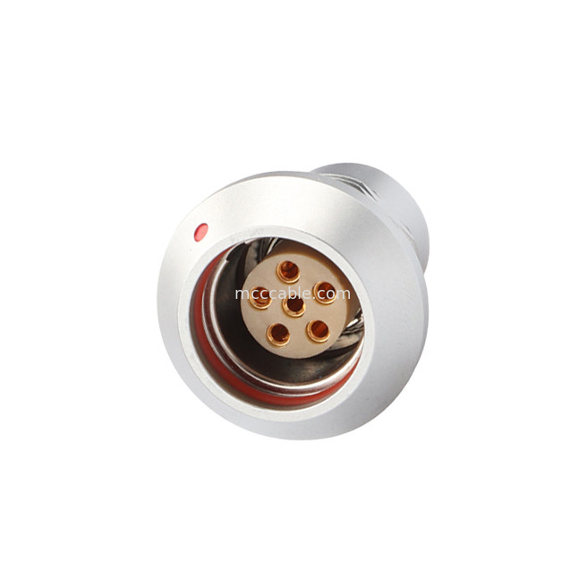 Connettore a blocco automatico a spinta-tiraggio Connettori circolari Serie B Z8 6Pin Femminile