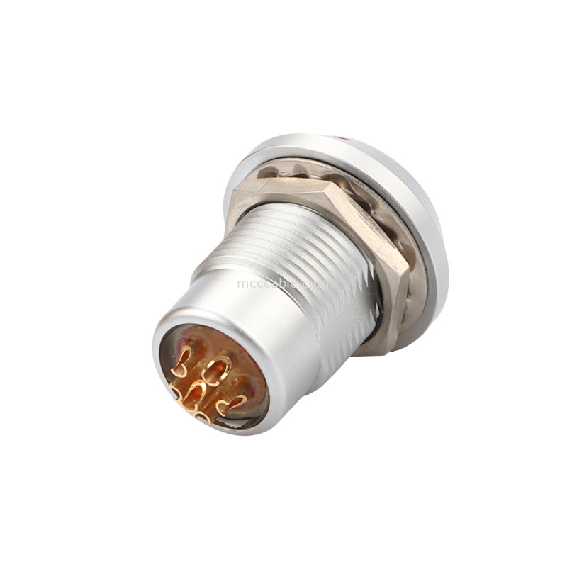 Connettore a blocco automatico a spinta-tiraggio Connettori circolari Serie B Z8 6Pin Femminile