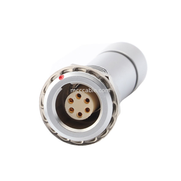 Collettore circolare impermeabile industriale serie B Z10 6P femminile per cabli interni universali a doppia nocciolina per fissare il cavo