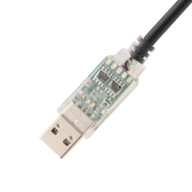 USB RS422 a RJ45 8P8C Femminile WB-1800-BT Cable di adattamento di debug di rete industriale placcata in nichel