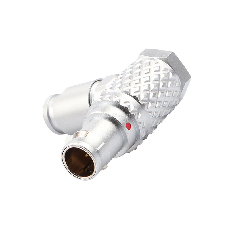 90° angolo di presa T3 5Pin serie B connessione circolare push-pull auto-bloccante per il controllo industriale