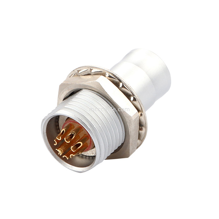 Push-pull auto bloccaggio T2 8Pin pannello di connettore circolare spina fissa senza dispositivo di bloccaggio soluzione industriale