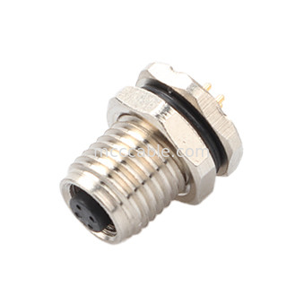 Connettore circolare M5 codice-A 4Pin serie impermeabile Female Mates con M5 pannello flange PCB presa maschile