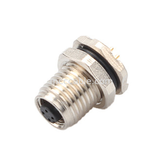 Connettore circolare M5 codice-A 4Pin serie impermeabile Female Mates con M5 pannello flange PCB presa maschile