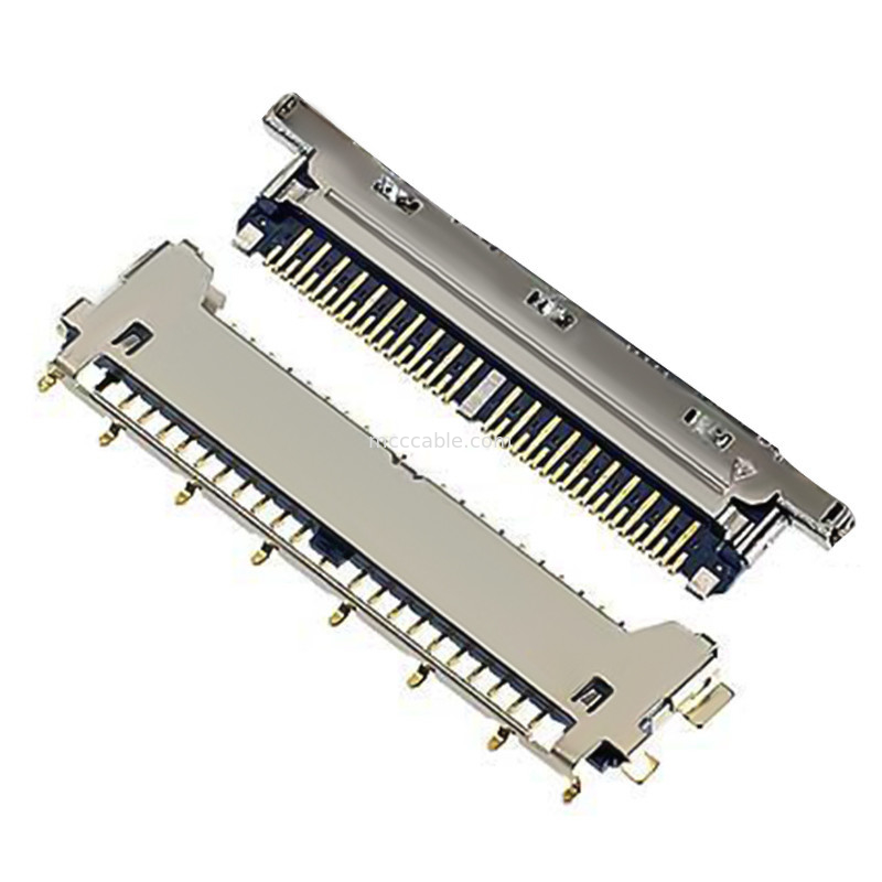 il connettore dei lvds scrive 40 a tipo accoppiamento di orizzontale del connettore 20977-040T 040E 01 dei lvds del perno il connettore Micro-coassiale