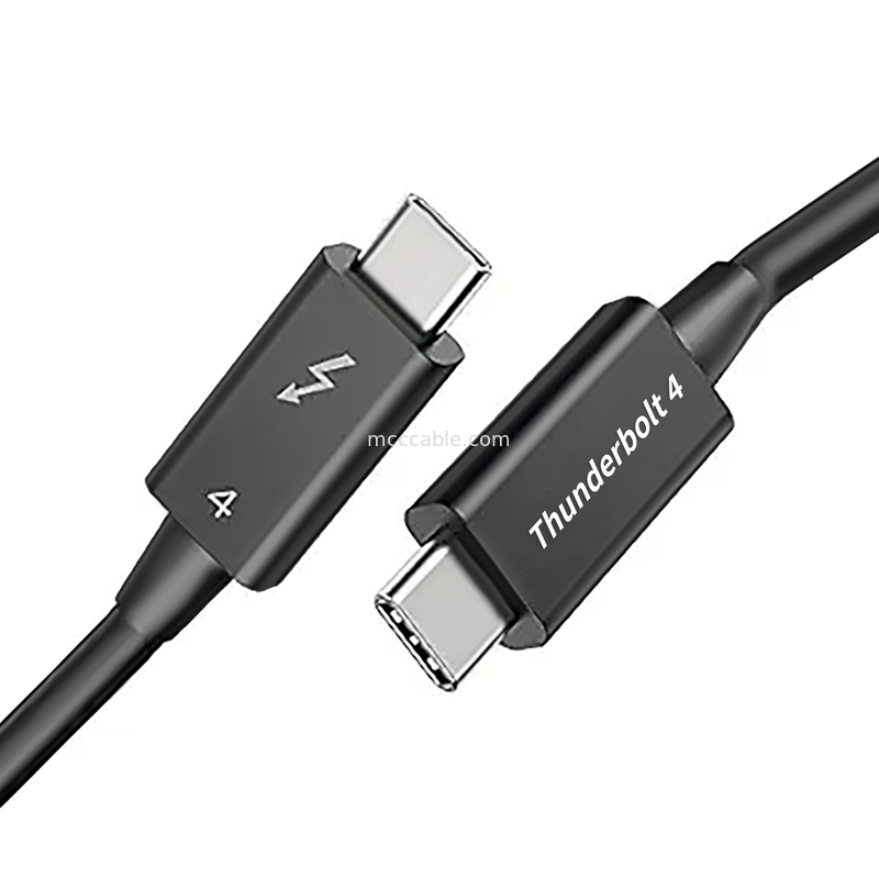 Thunderbolt 4 velocità di 40 Gbps, supporta due schermi 4K o singoli 8K