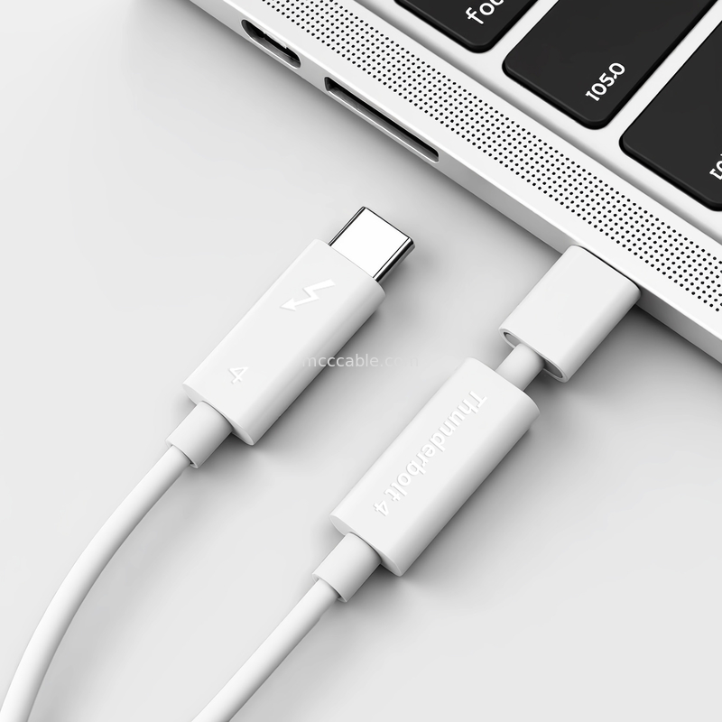 Thunderbolt 4 velocità di 40 Gbps, supporta due schermi 4K o singoli 8K