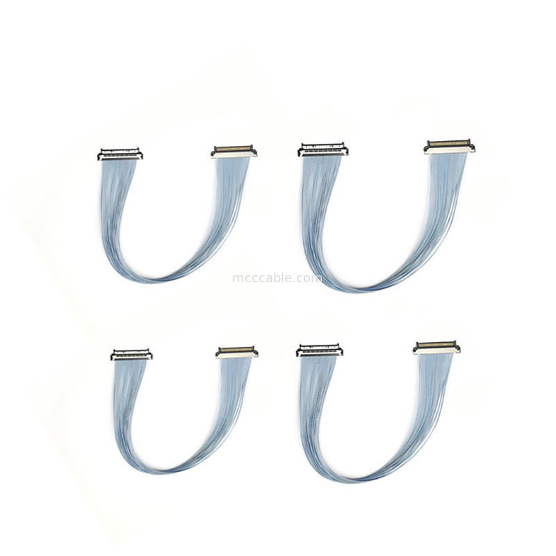 Cavo coassiale micro USL20-30SS-020C da 0,4 mm, temperatura di esercizio da -40°C a +105°C per sistemi di sicurezza esterni