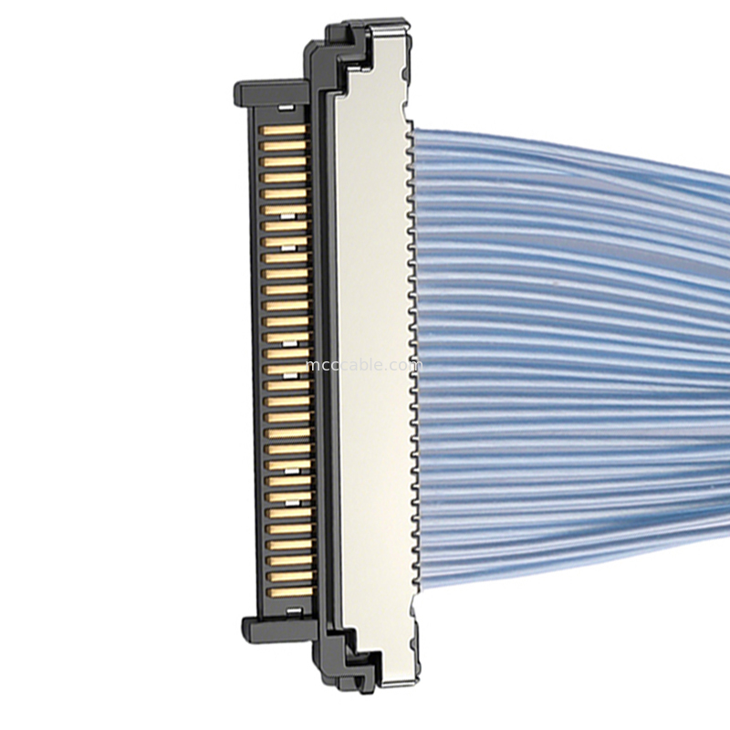 Cavo micro coassiale USL20-30SS-015B Future-Ready con connettore da 0,4 mm per telecamere AI Edge Computing